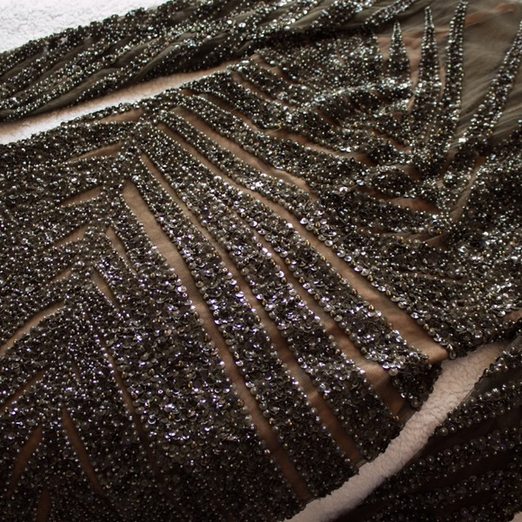 $14175 Elie Saab Palm Leaf Embellished Gown - Picture 6 of 8